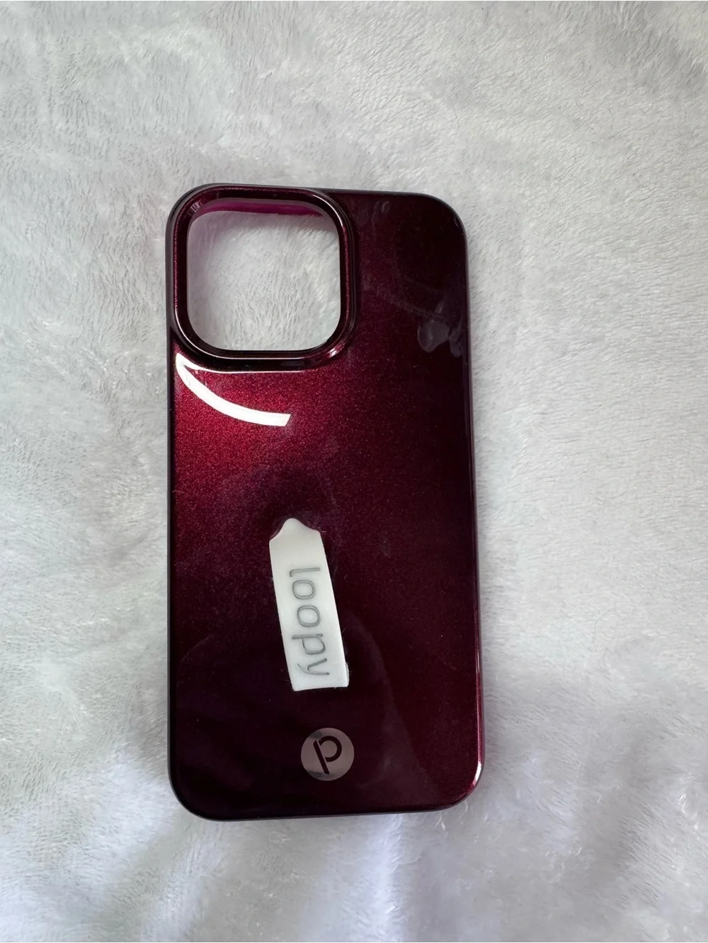 iPhone Maroon Shimmer Loopy Case